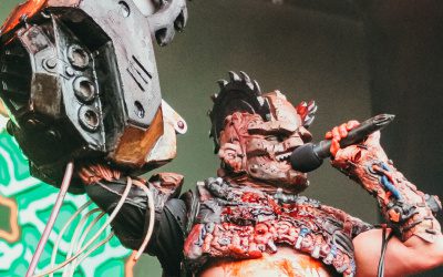 gwar makes it rain blood at riot fest 2024